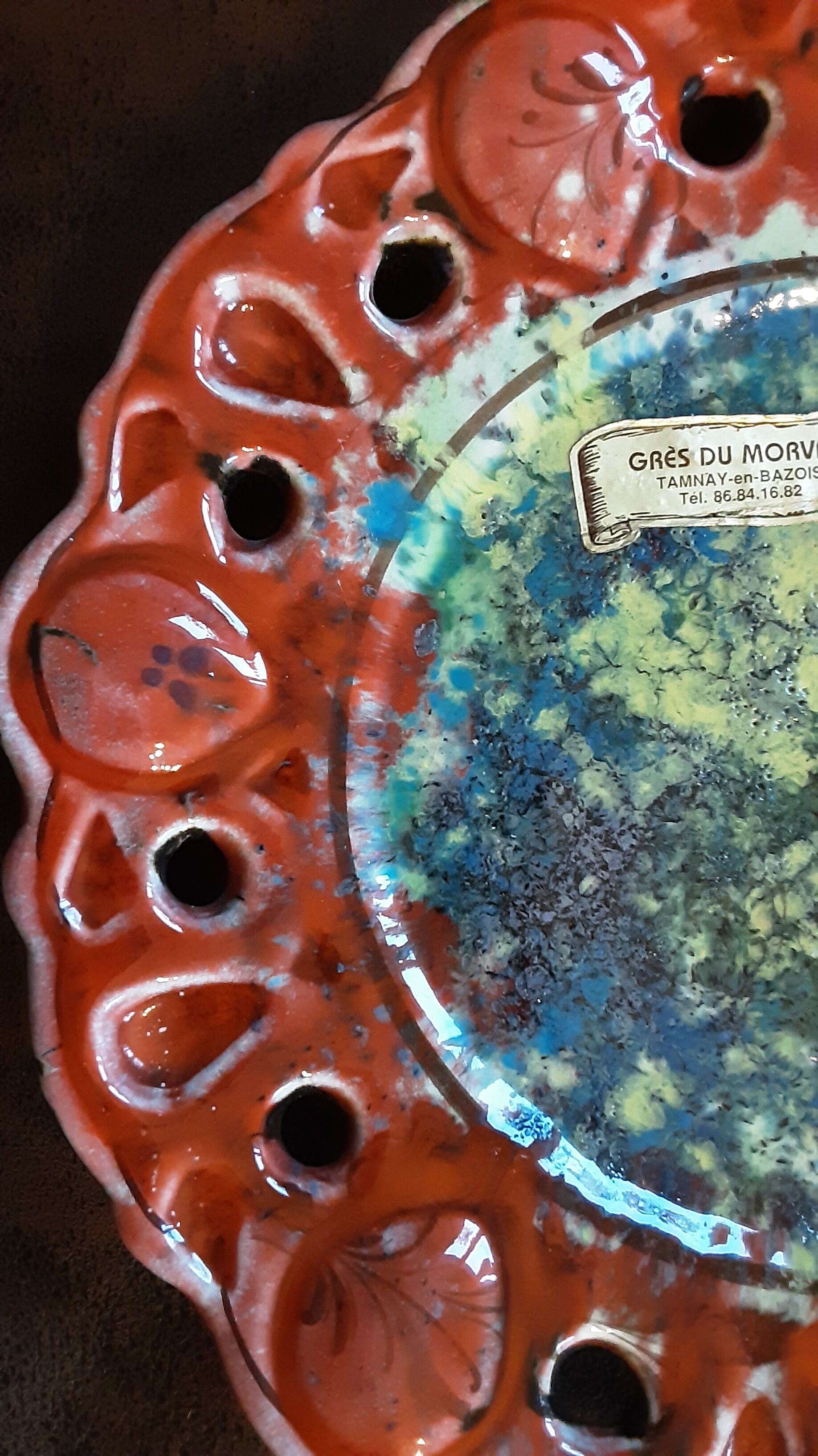 Decorative plate Grès de Morvan