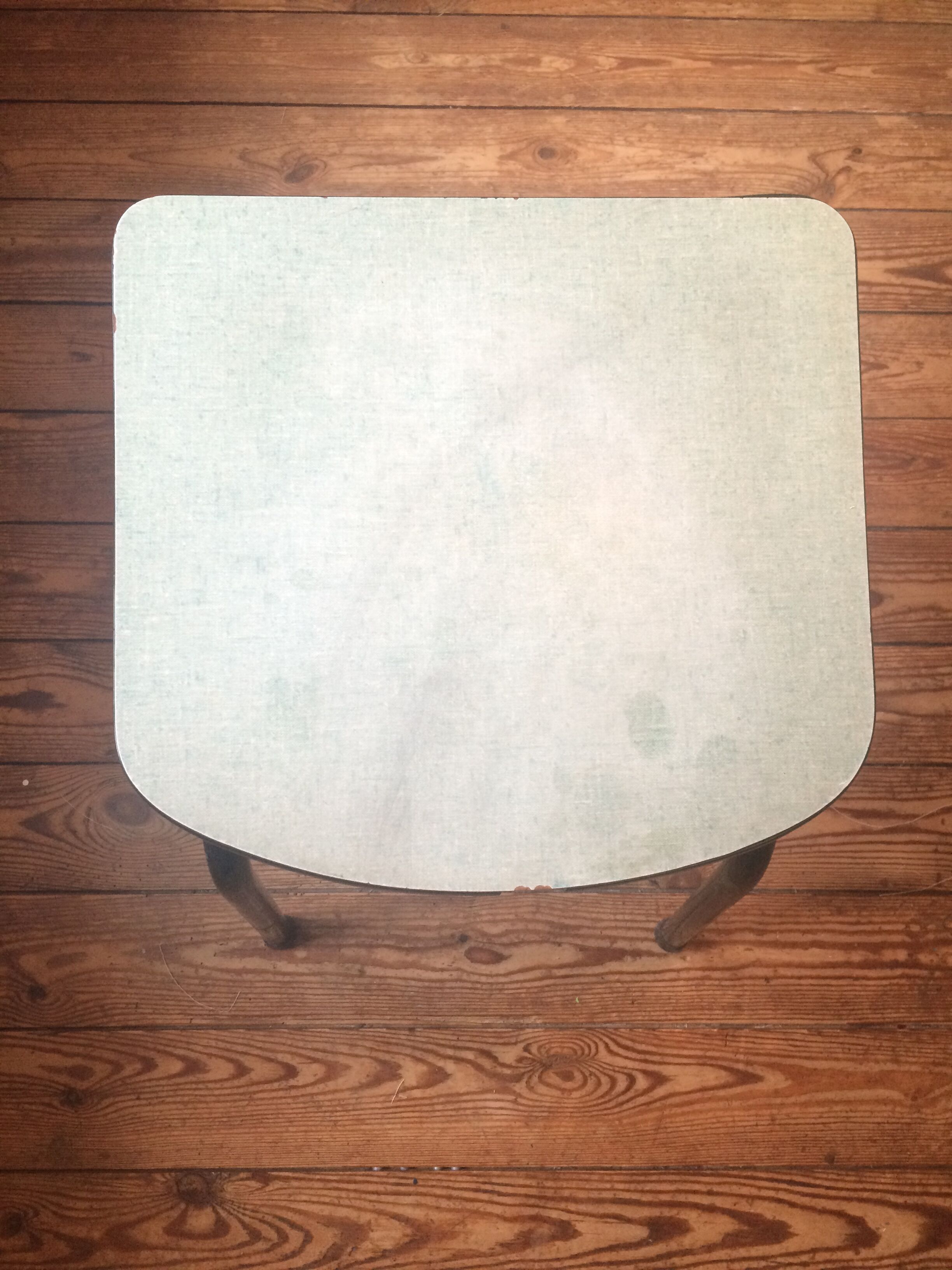 Sky blue formica stool