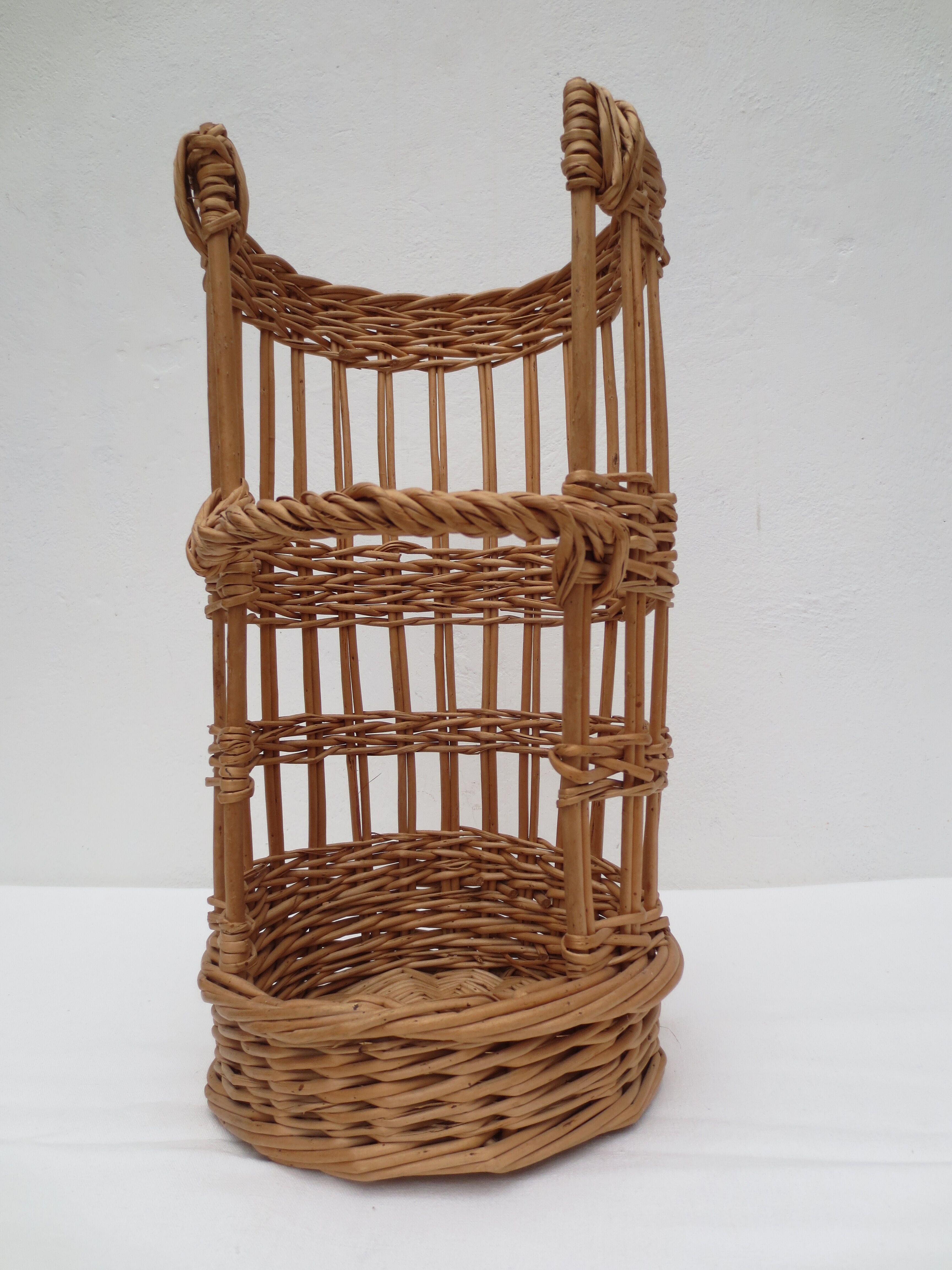 Old baguette basket, wicker bakery