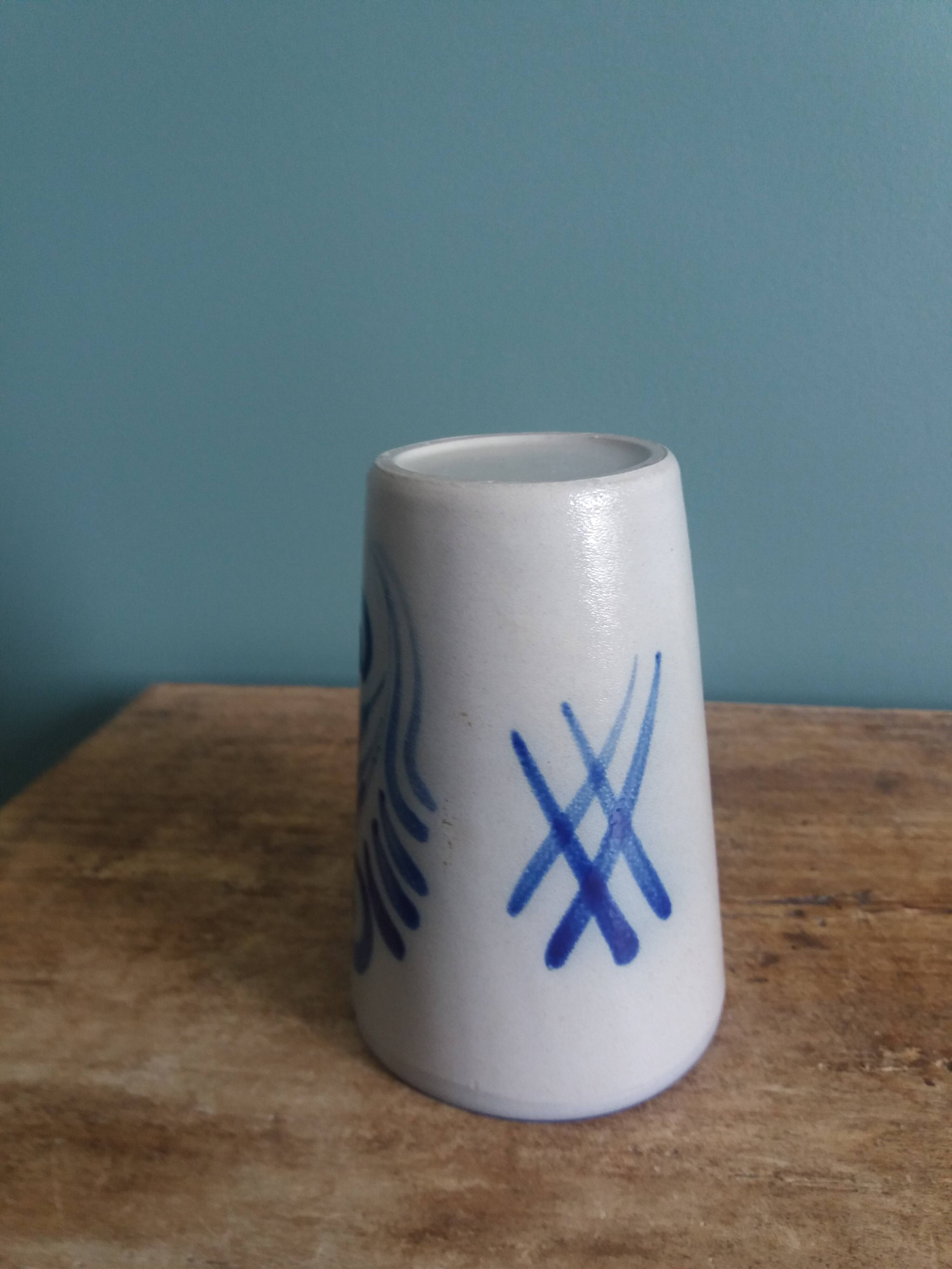 Alsace stoneware tumbler mug glass