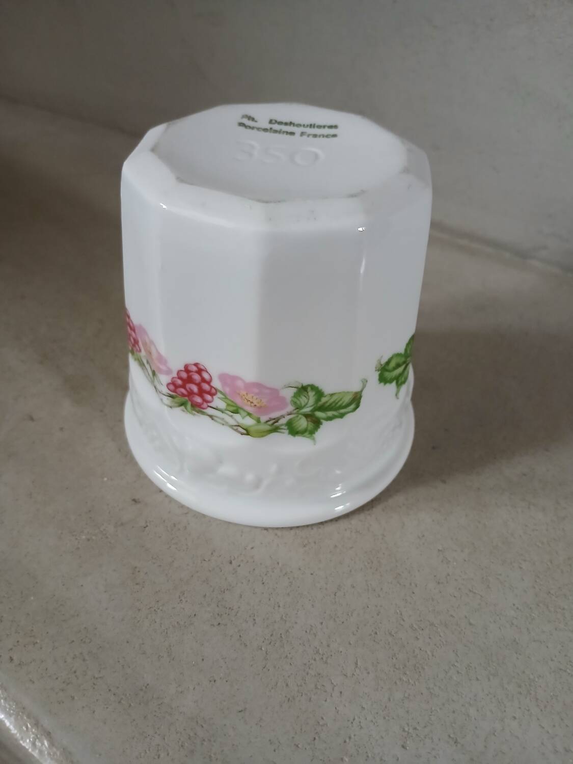 Antique porcelain jam jar