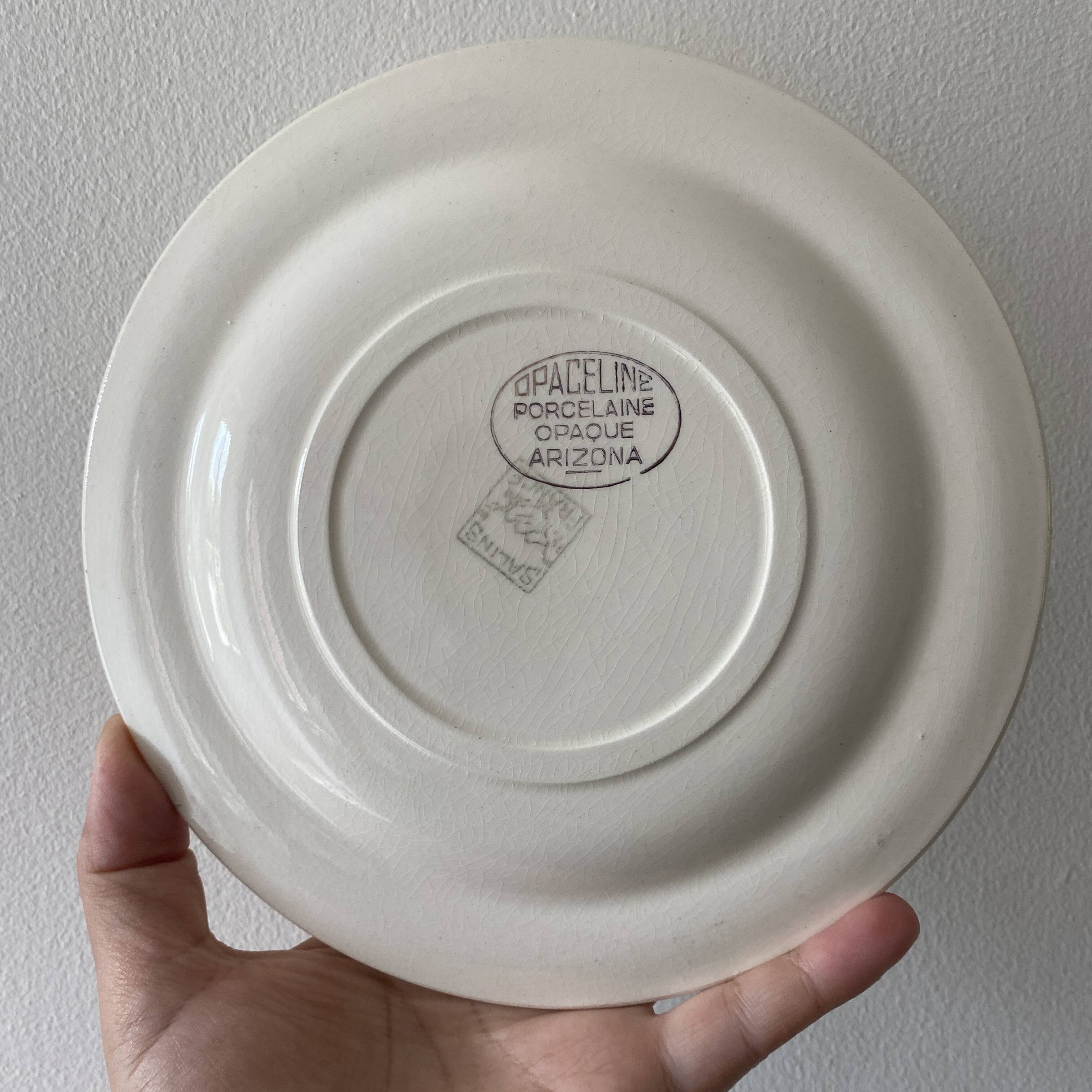 Set of 6 vintage dessert plates Arizona model by Salins