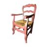 Old-timed children's chair patinated raspberry color early 20th cty