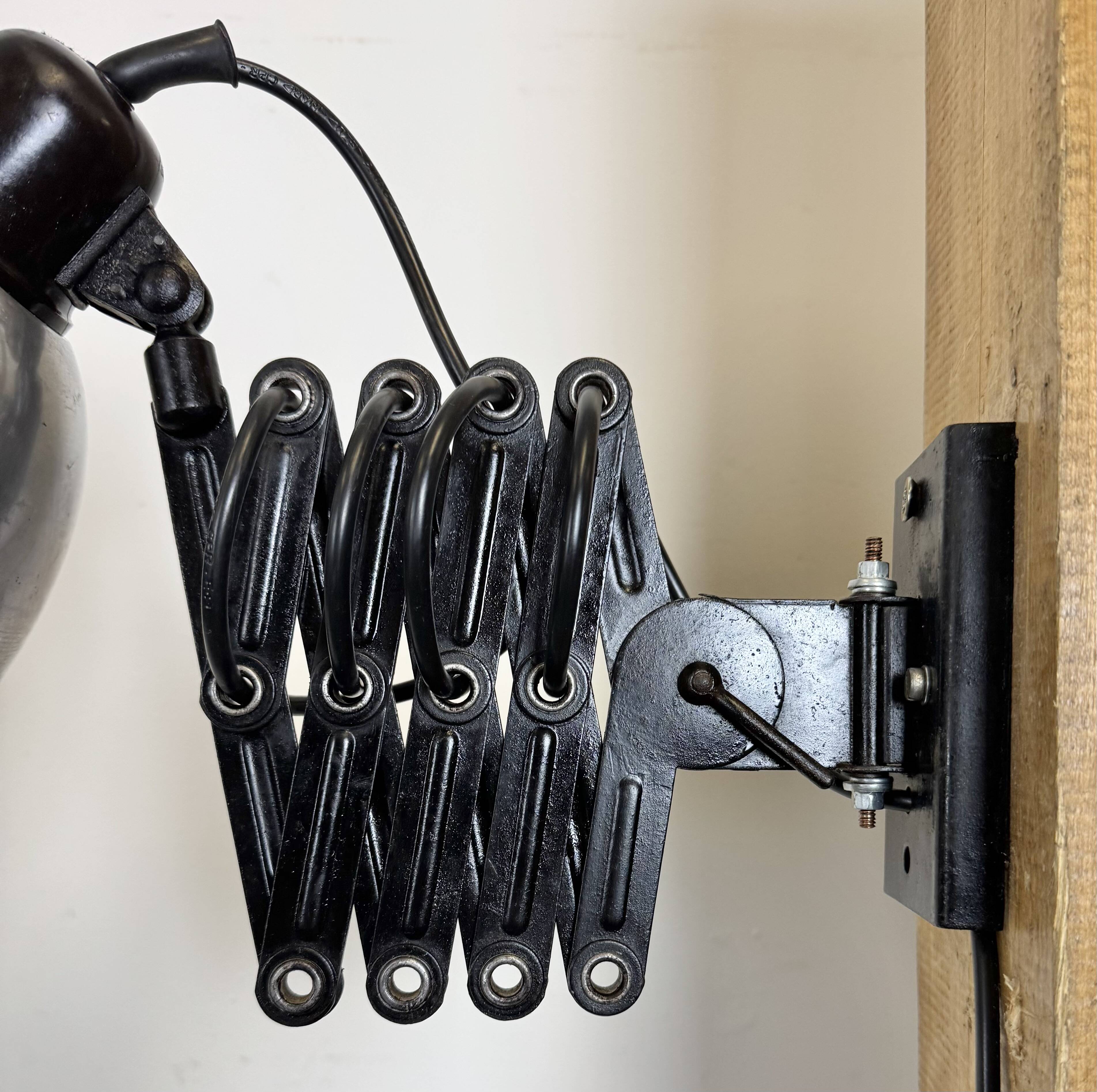 Industrial Midcentury Scissor Wall Lamp, 1950s