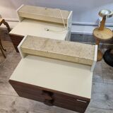 Seventies nightstands, wood from 1970