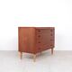 Danish design teak chest of drawers with dressing table, 1960s