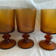 Amber stemware