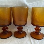 Amber stemware