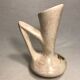Former pitcher Vallauris enamelled Tess ceramic + painted flower Vintage