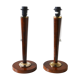 Pair of feet of Mazda-style UNILUX lamps.