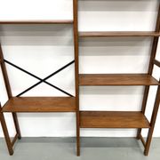 Bibliothèque Moderniste XXL en Pin Massif – Design Années 50 – L164 cm
