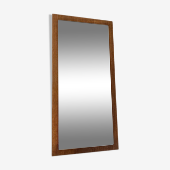 Clean vintage teak mirror - 60x29cm