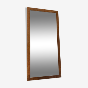 Miroir épuré en teck vintage - 60x29cm