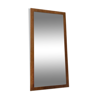 Miroir épuré en teck vintage - 60x29cm