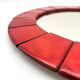 Vintage handcrafted ceramic mirror, 1970s