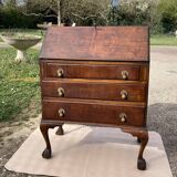 Bureau de pente Scriban en acajou époque fin XIXe Made in England