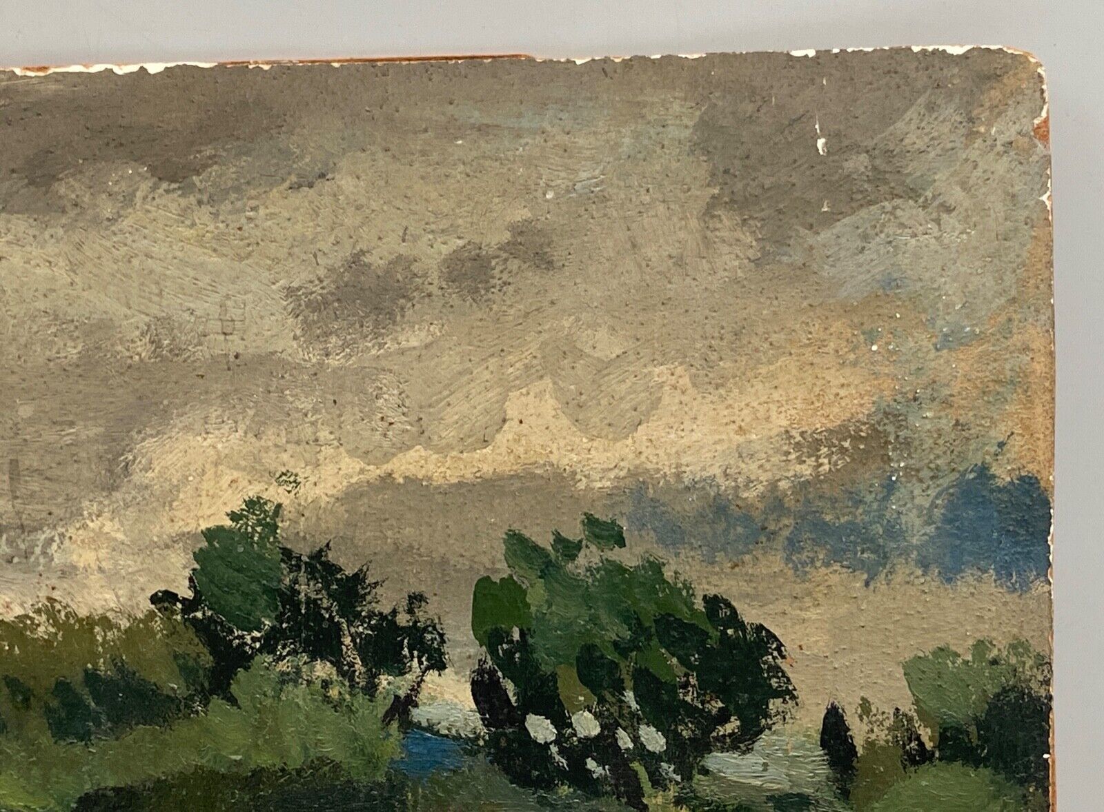 OIL ON CARDBOARD BY JEAN DENIS MALCLES LANDSCAPE 1933