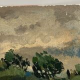 OIL ON CARDBOARD BY JEAN DENIS MALCLES LANDSCAPE 1933
