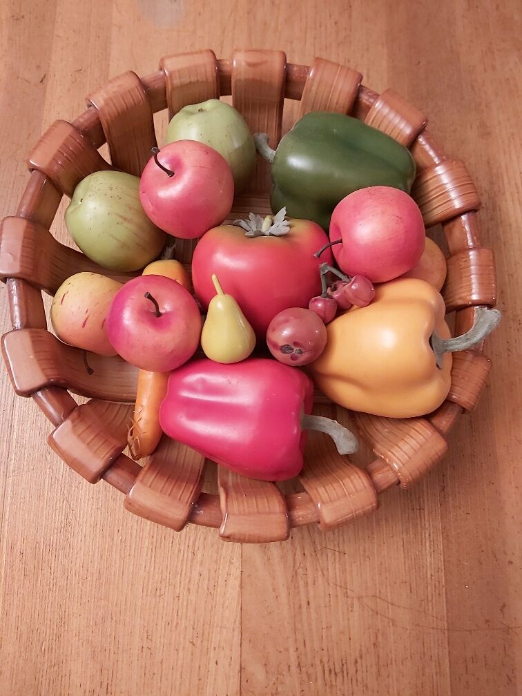 Vallauris braided ceramic fruit cup