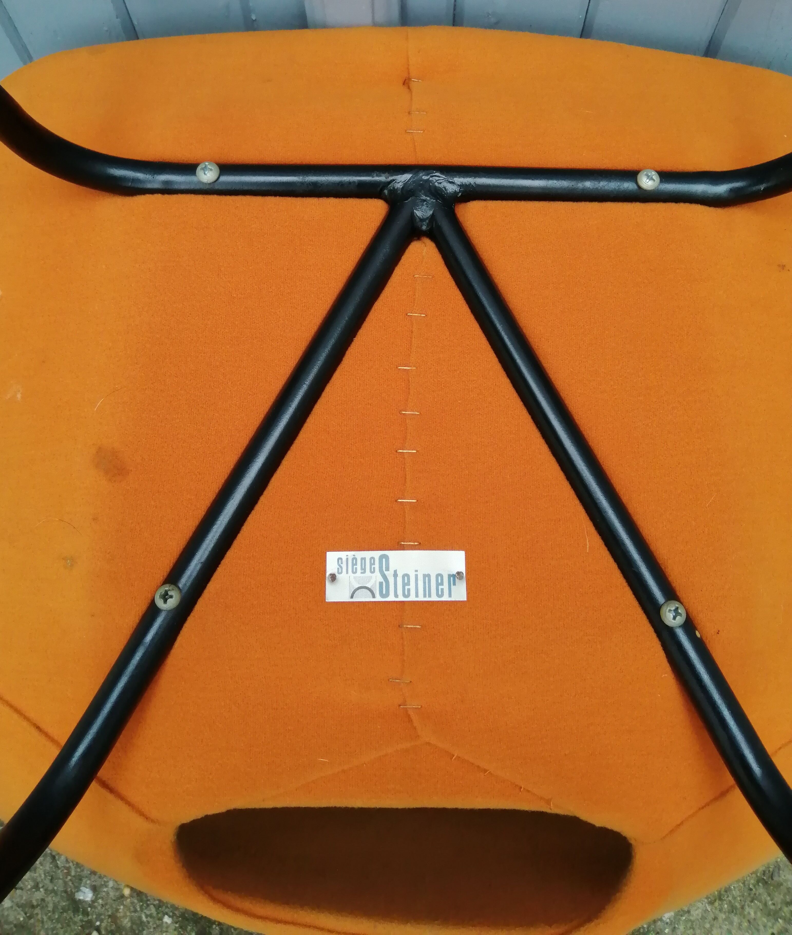Pierre Guariche's Amsterdam barrel chair edited by Steiner in the 1950s