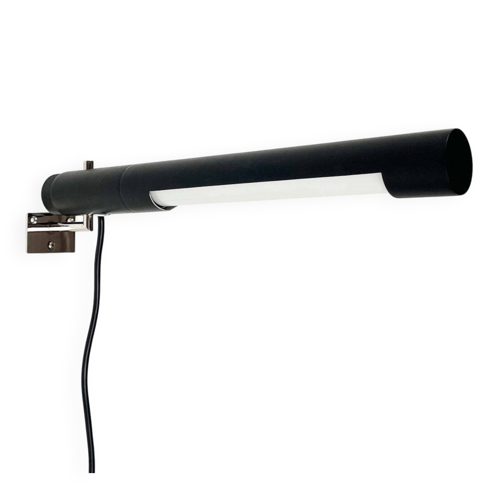 Mid-century minimalist wall lamp attributed to Egon Eiermann for Beisl, 1960s.