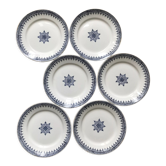 Series of 6 vintage flat plates from st amand "primax"