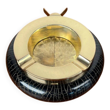 Modern vintage German metal ashtray, 1960s