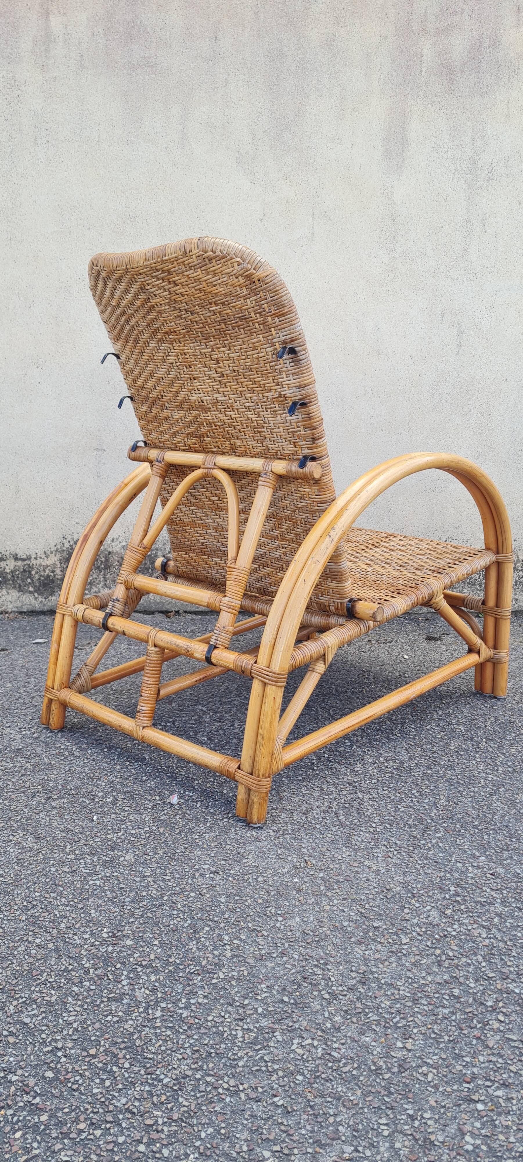 Rattan armchair