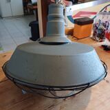 Grey metal industrial lamp