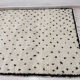 Tapis berbère a pois  224 x 155 cm