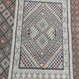 Traditional handmade white mergoum carpet