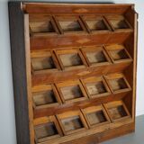 Large Dutch Beech Haberdashery Shop Cabinet, 1920s/30s