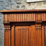 Antique French oak counter / shop counter (early 1900s)