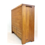 Pierre Chapo buffet R18, solid elm, 1960-1970