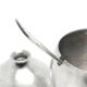Mid-century modern sugar bowl, silver-plated brass, Poland, 1960s