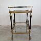 Hollywood Regency Sideboard in Brass and Mahogany 1940s