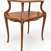 Tea table – Late 19th century – Louis XV style – Marquetry