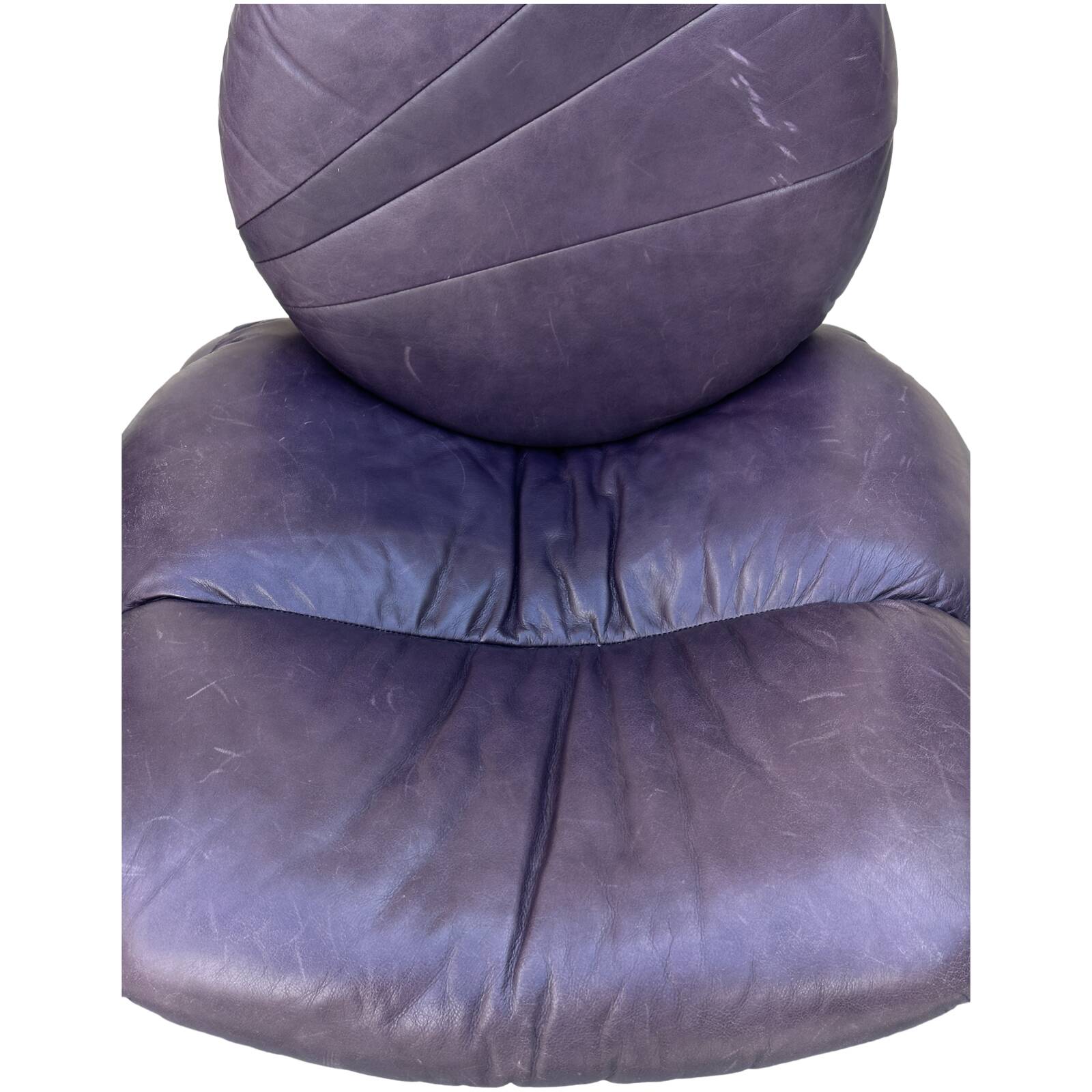 Italian Leather Calipso Armchair by Vittorio Introini for Saporiti, 1970s