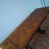 Table year 40 in solid oak in the manner of Victor Courtray