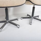 Set of 4 Strafor 451 armchairs by Randall Buck, 1970s