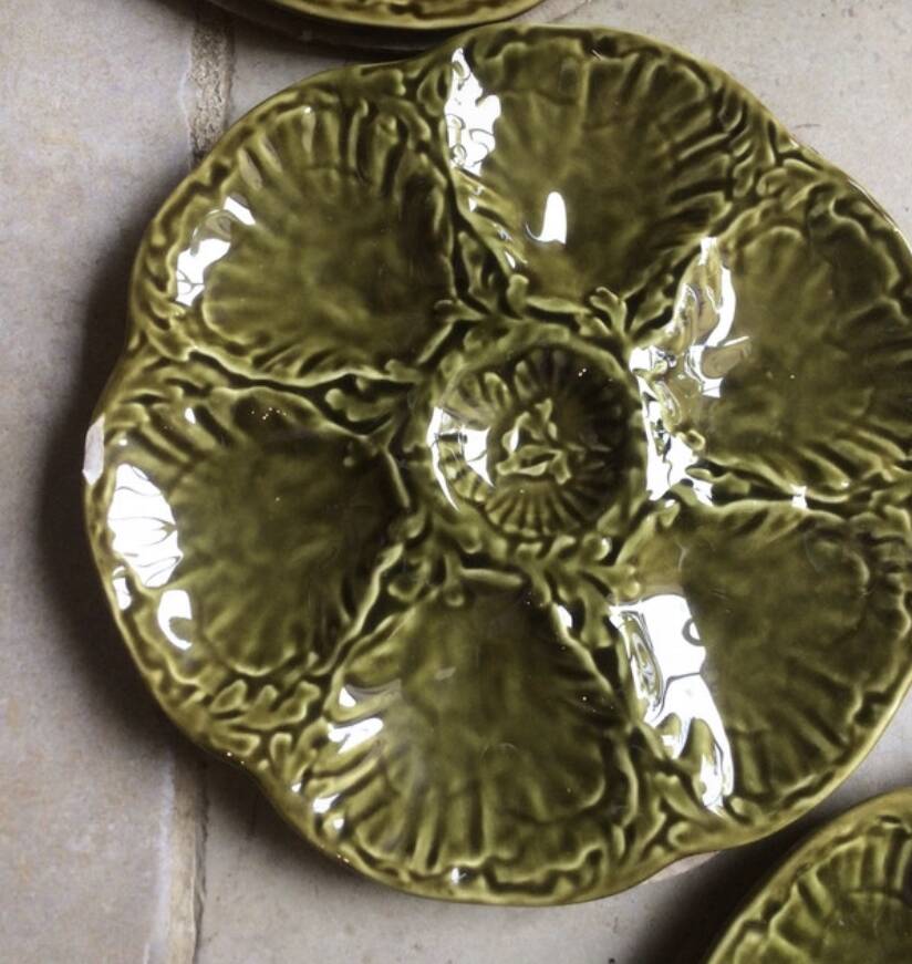 Gien oyster plate
