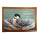 Small bird oil on panel painting