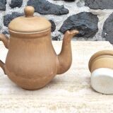 Coffee maker XL with raw stoneware filter