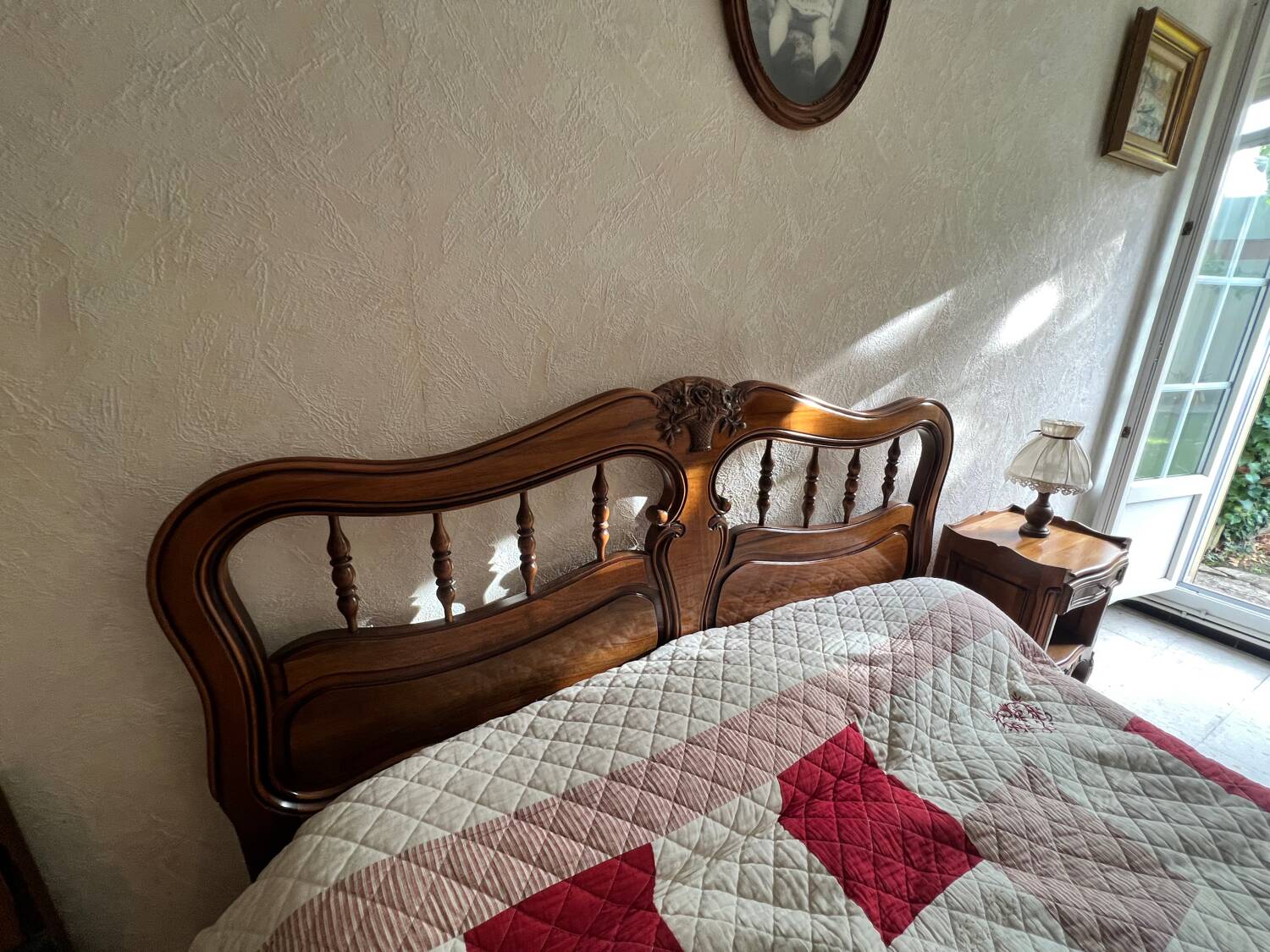 Wooden bed