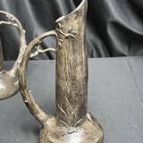 Art Nouveau pair of pewter vases signed W. Hering circa 1900
