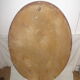 Art nouveau art deco oval mirror