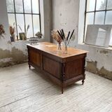 Drapery oak counter 1900