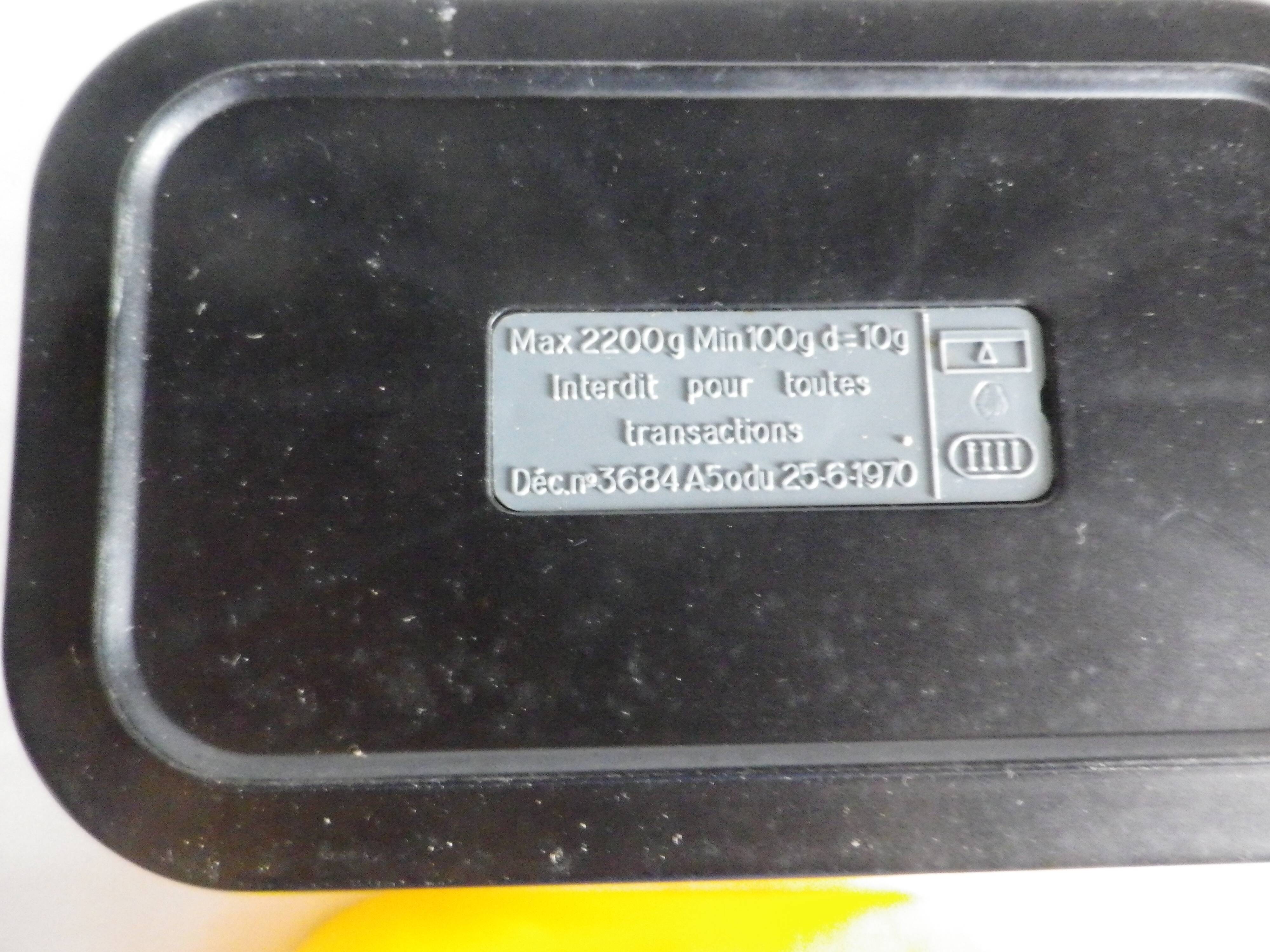 yellow Terraillon scale