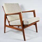 Original armchair fully restored, Scandinavian icon of 60s
