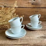 4 vintage porcelain cups